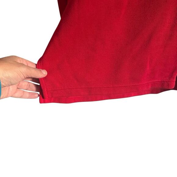 Vintage Alfred Dunner Women's Red Embroidered 90s Plaid Bears Sweatshirt Large - Picture 3 of 7